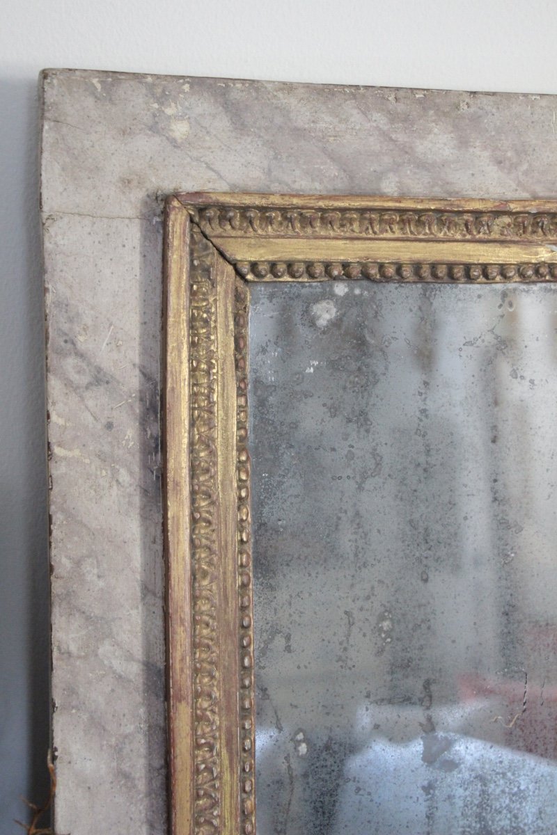 18th Century Woodwork Mirror-photo-2