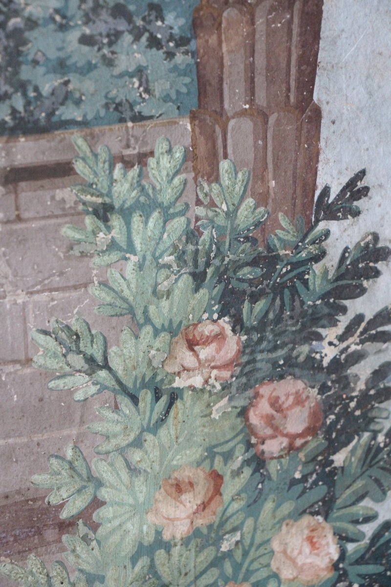 Handpainted 19thc Wallpaper-photo-2