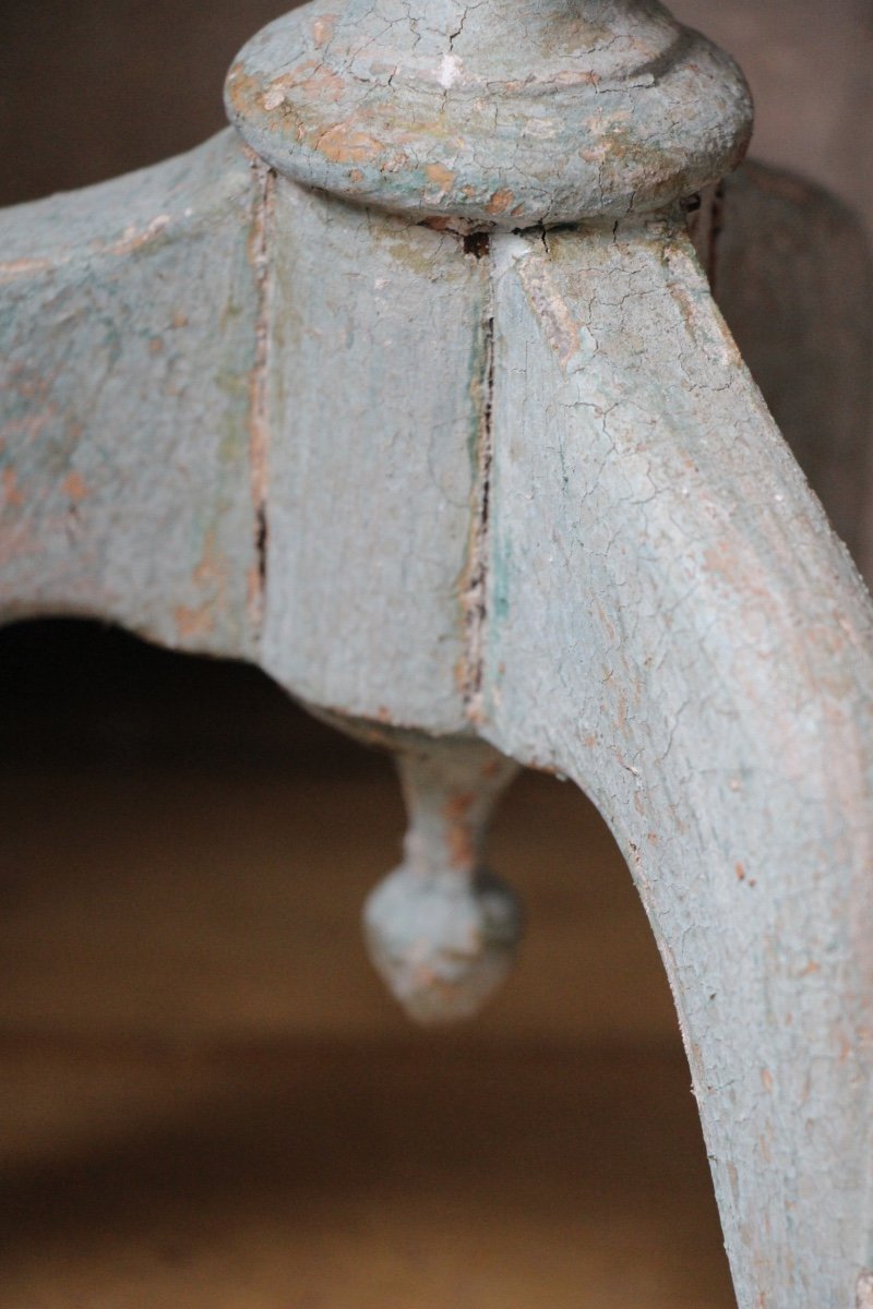 19th Century Painted Pedestal Table-photo-2