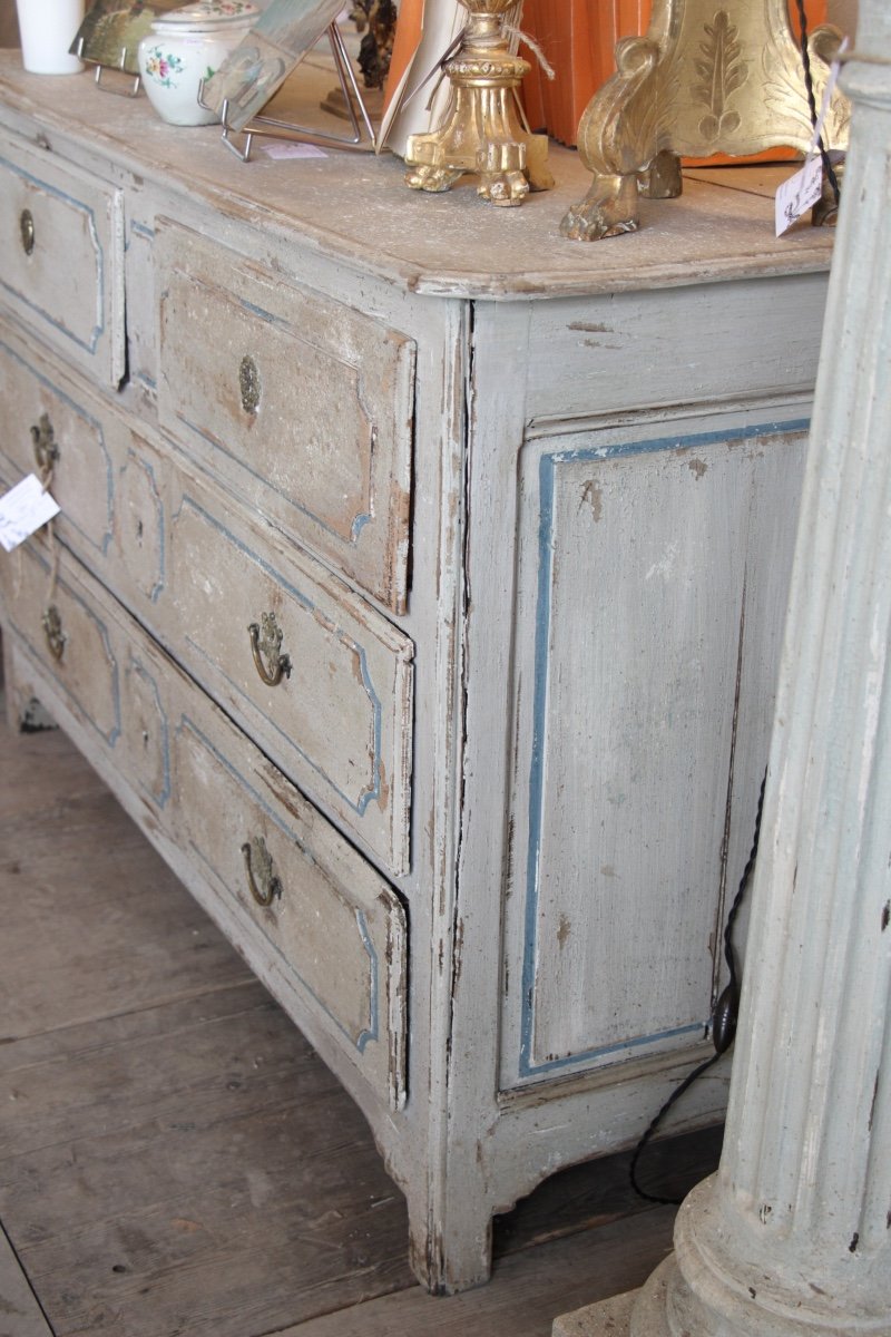 18th Century Painted Chest Of Drawers-photo-1