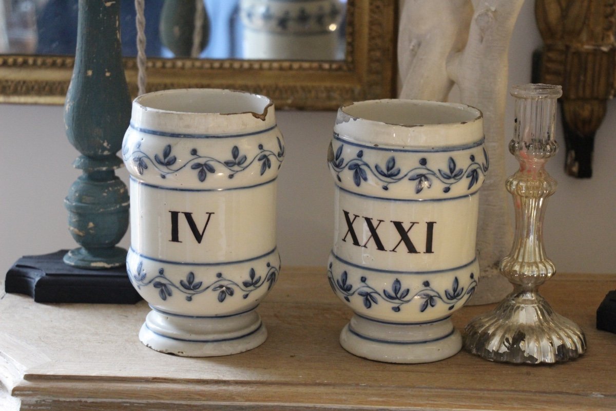 18th Century Earthenware Pharmacy Jars