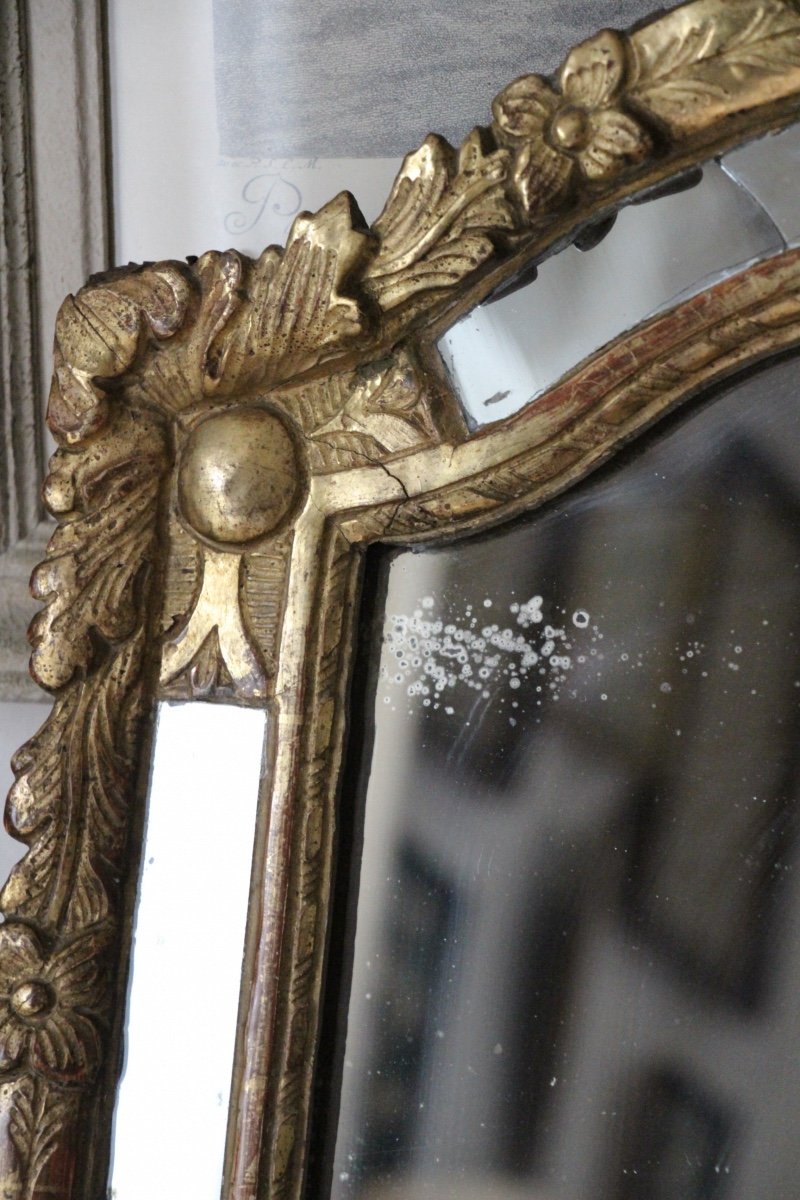 18th Century Glazing Bead Mirror-photo-1