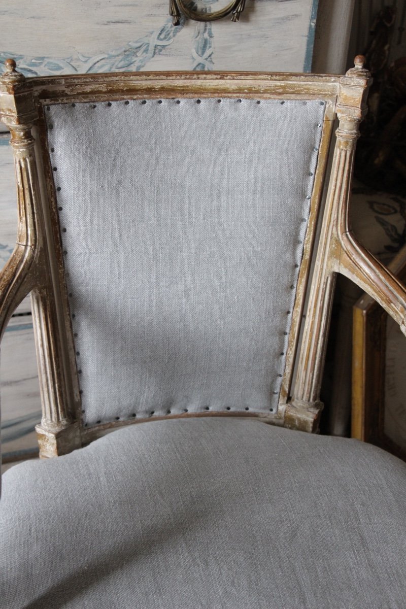 Pair Of Louis XVI Armchairs-photo-6