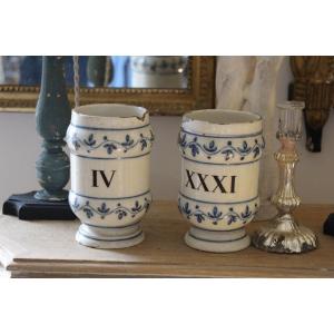 18th Century Earthenware Pharmacy Jars