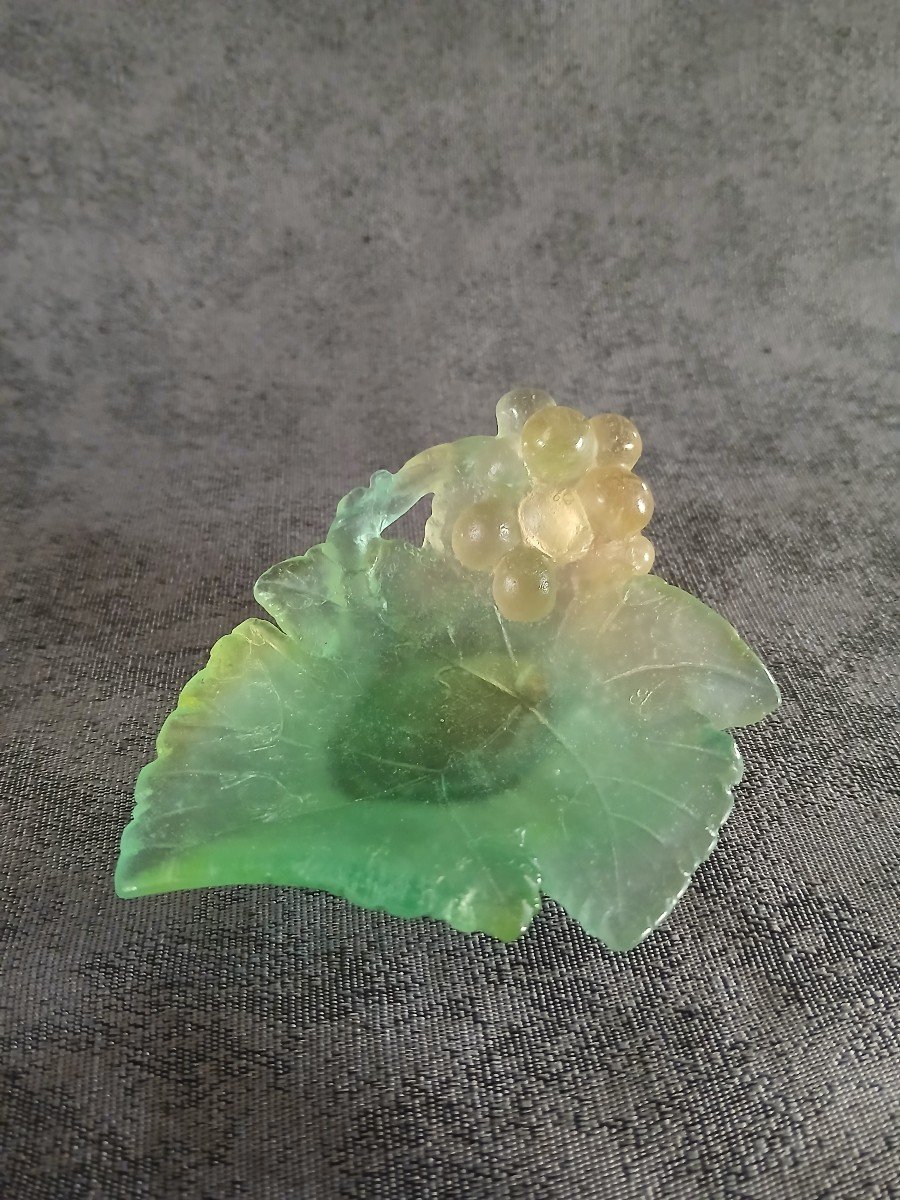 Daum - “vine Leaf” Glass Paste Cup-photo-2