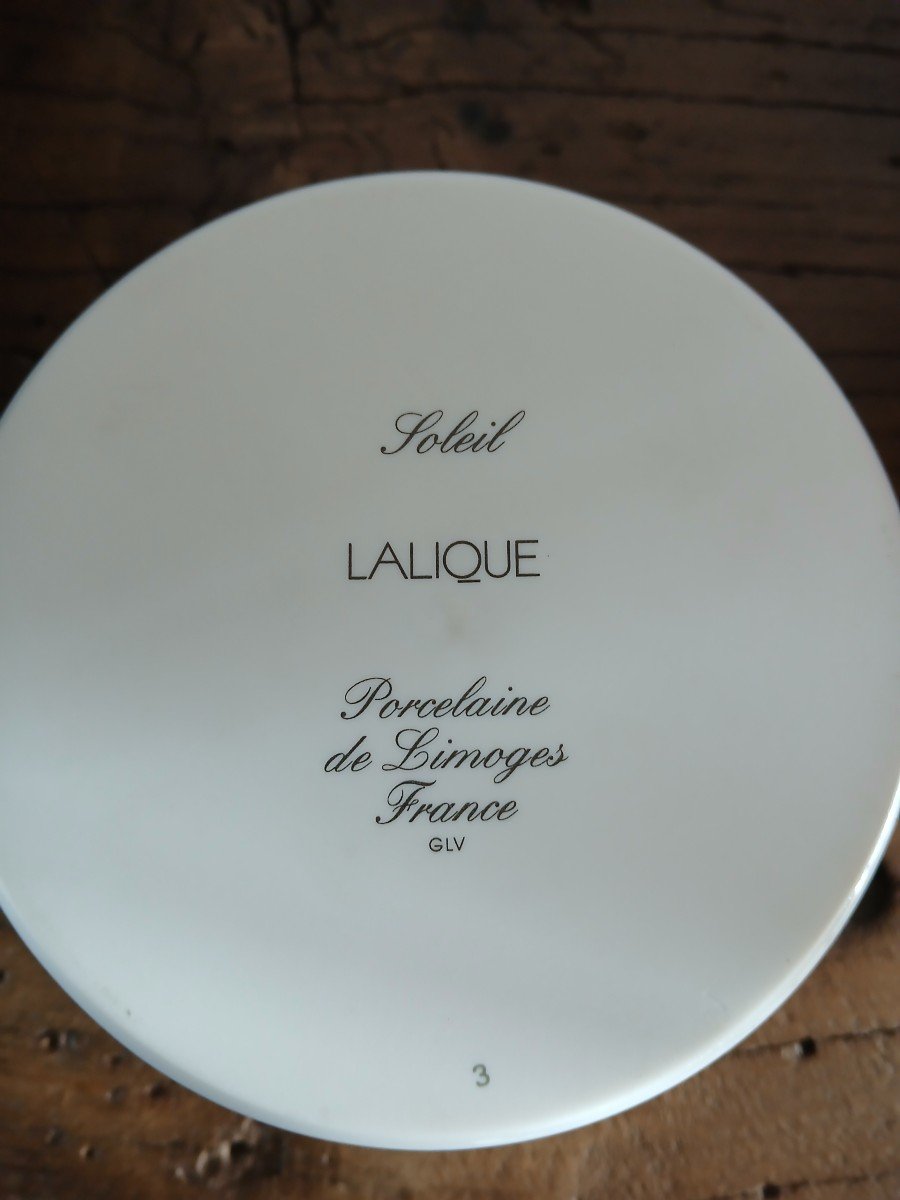 Lalique Et Limoges - Soupière Individuelle Modèle Soleil-photo-5
