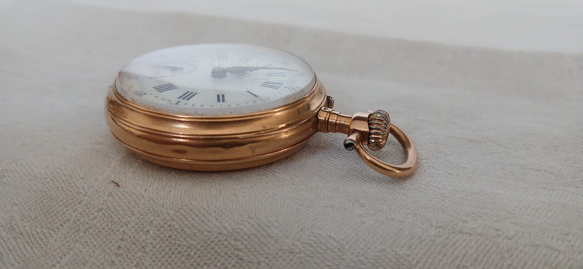 18k Gold Pocket Watch - Works Perfectly-photo-6