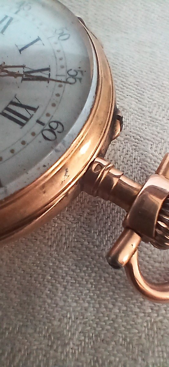 18k Gold Pocket Watch - Works Perfectly-photo-8