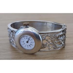 Montre Bracelet Femme Argent (Les Premières 1900) Ecole de Nancy ,Art Nouveaux