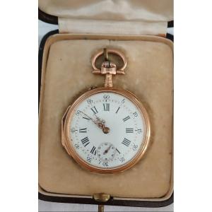 18k Gold Pocket Watch - Works Perfectly