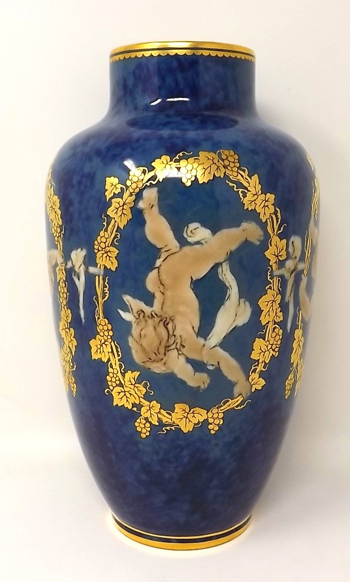 Sèvres Porcelain Vase 1881 Pate Sur Pate Round Angels-photo-4