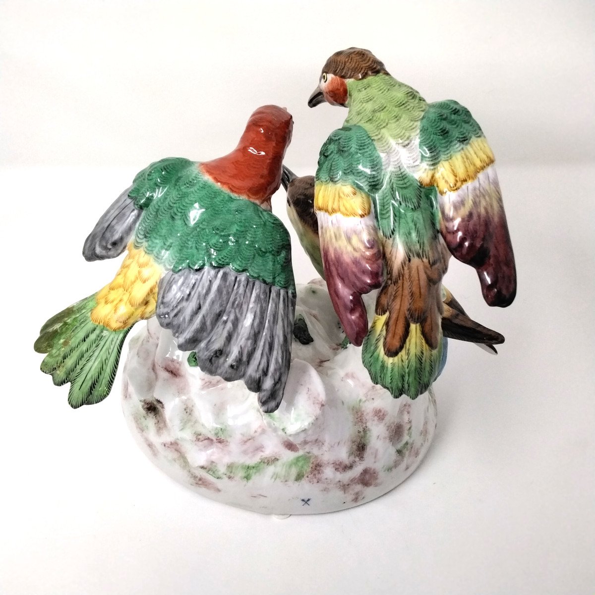 Paris Porcelain Group 3 Birds-photo-4