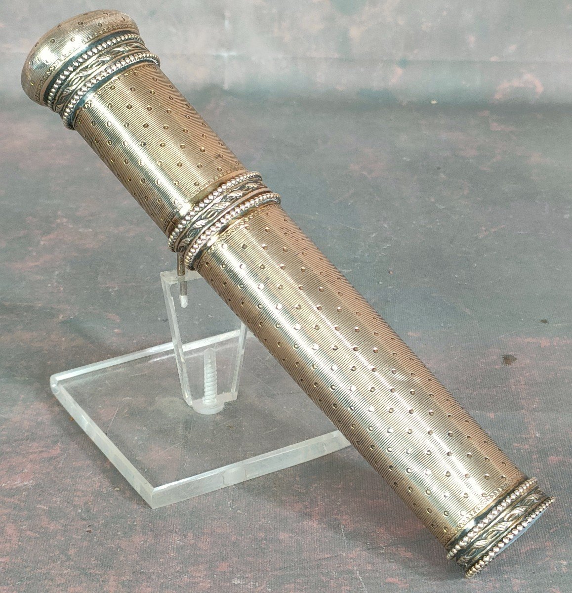 Etui à Cire 19ème Argent Massif 1838