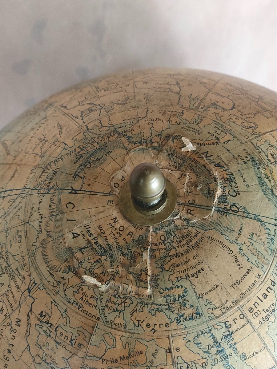 Terrestrial Globe 19th Forest 30cm In Diameter-photo-4