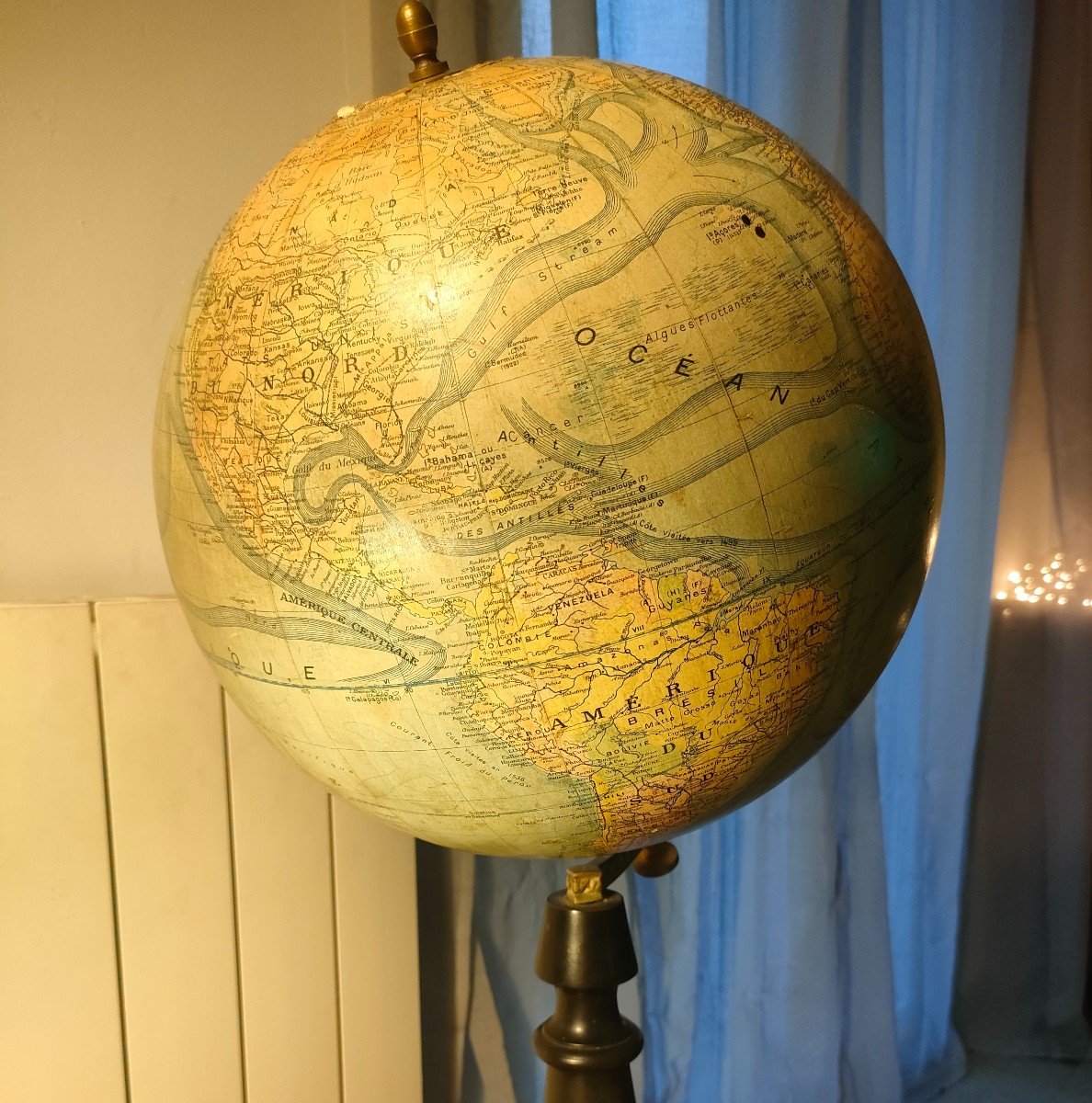 Terrestrial Globe 19th Forest 30cm In Diameter-photo-1