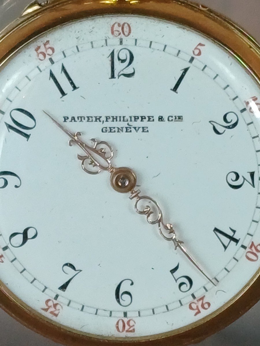 Patek Philippe 18k Gold Pocket Watch-photo-3