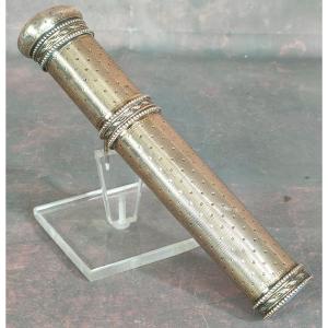 Etui à Cire 19ème Argent Massif 1838