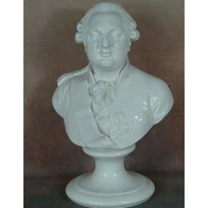 Buste De Louis XVI En Porcelaine 