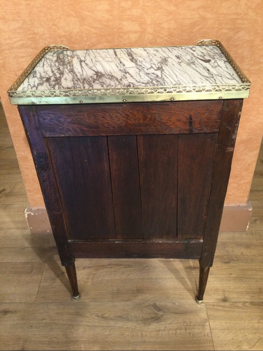 A Very Small Louis XVI Marquetry Commode-photo-1