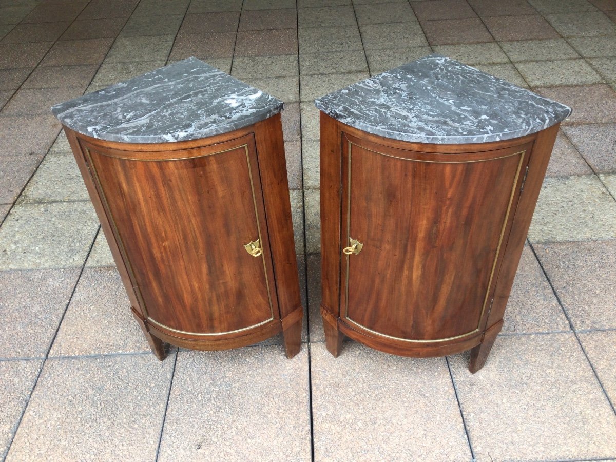 A Pair Of Mahogany Corner Cabinets-photo-4