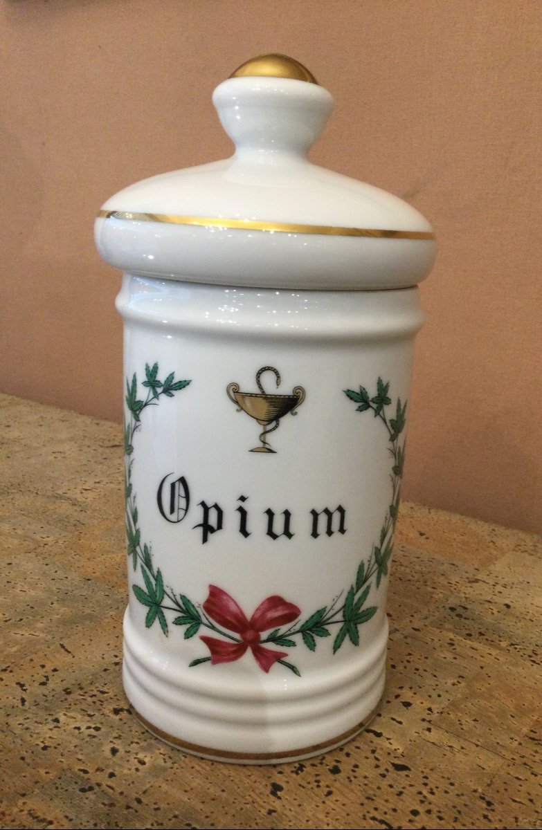 A Medicine Jar Marked Opium 