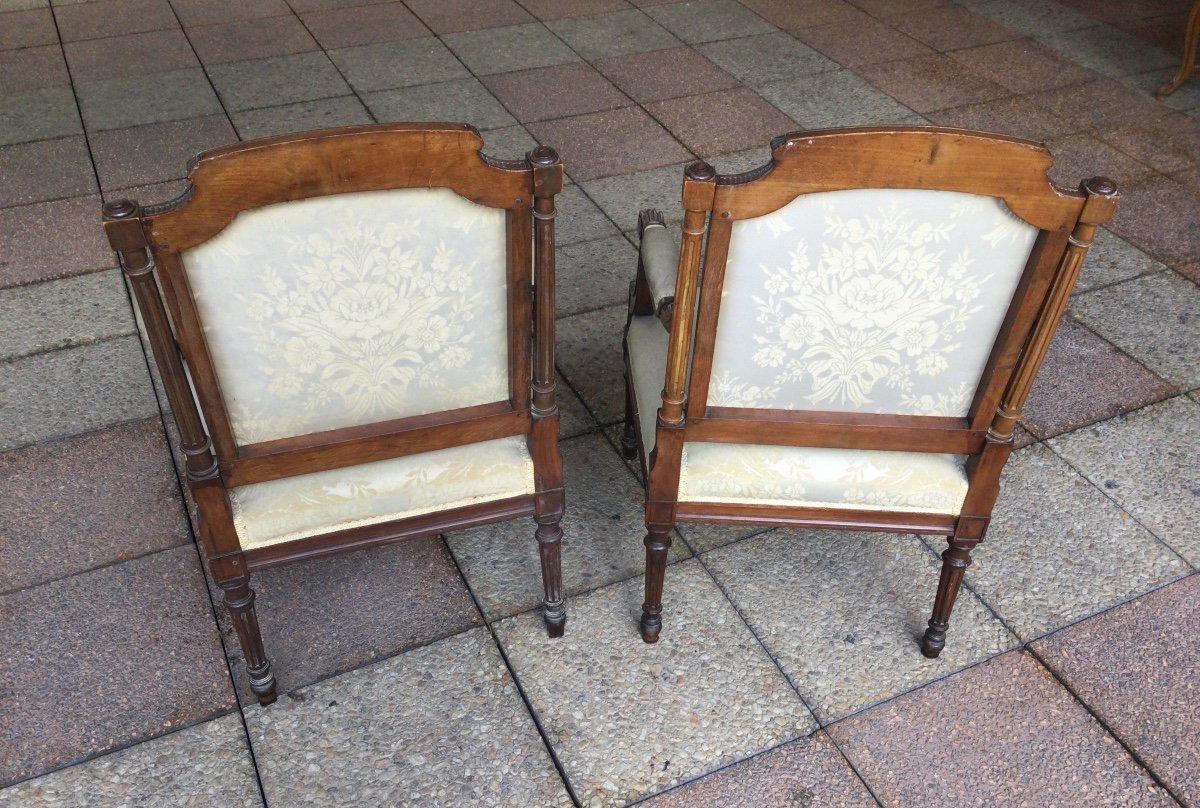 Two Louis XVI Armchairs-photo-2