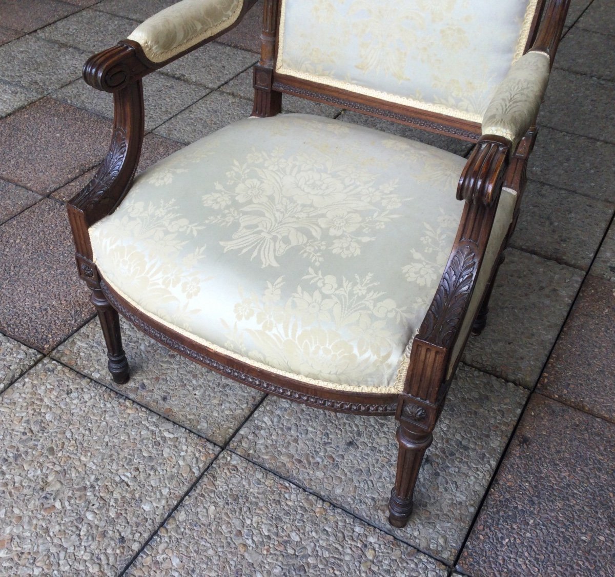 Two Louis XVI Armchairs-photo-2