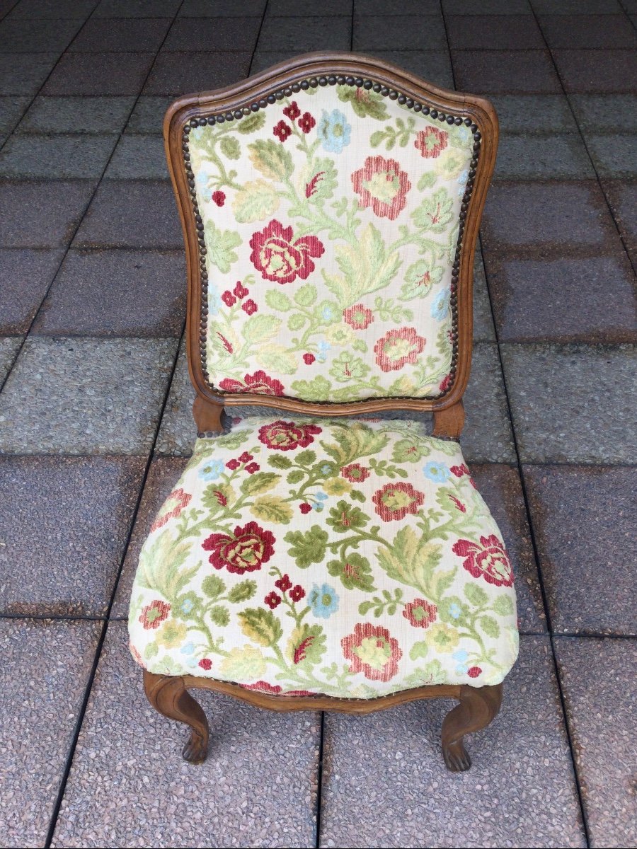 Set Of Four 18th Century Louis XV Chairs-photo-1