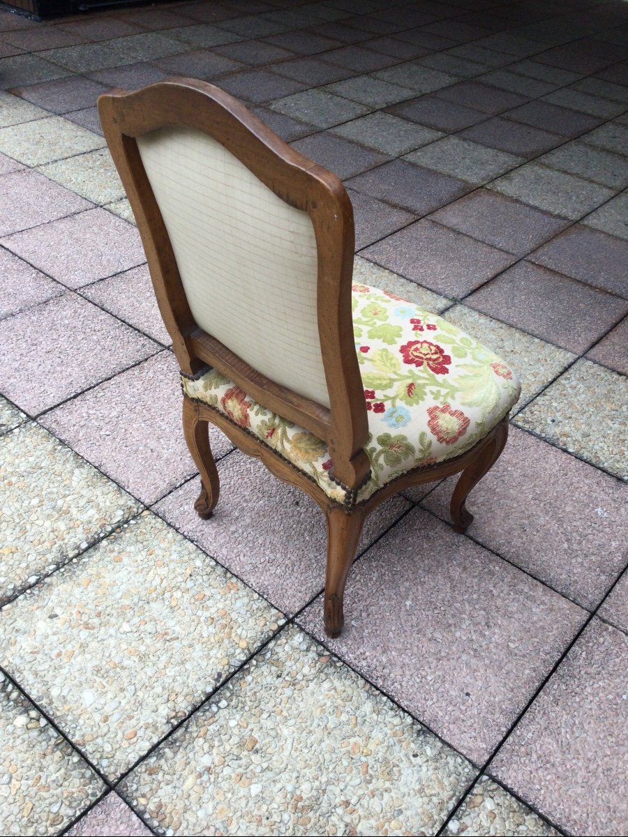 Set Of Four 18th Century Louis XV Chairs-photo-4