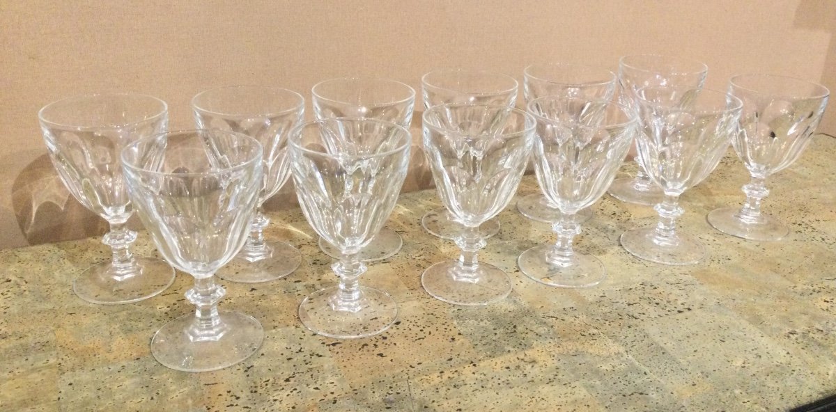 Set Of 21antique Crystal Glasses-photo-2