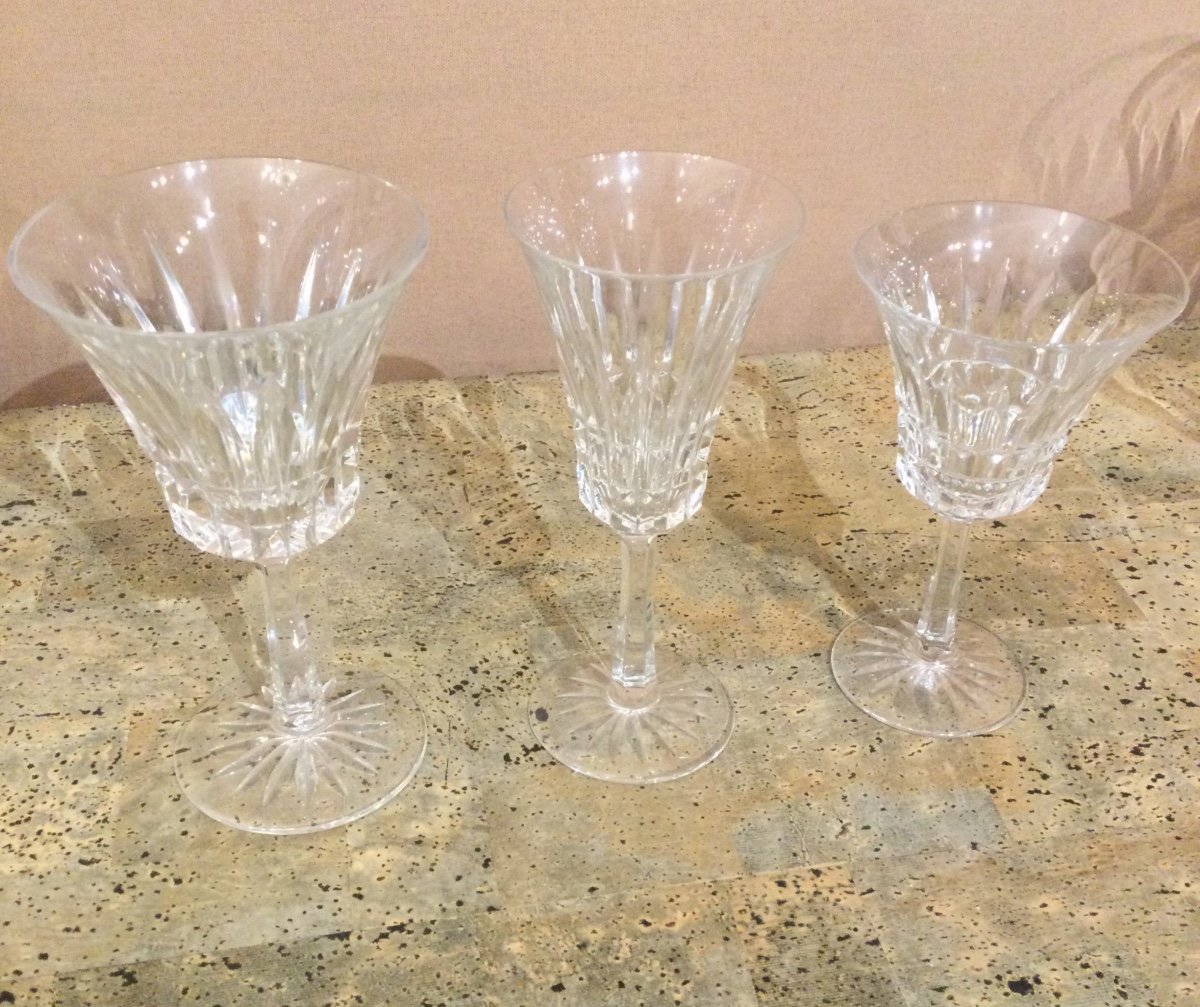 Service de verres  en CRISTAL TAILLÉ Villeroy Et Boch SIGNÉ-photo-2