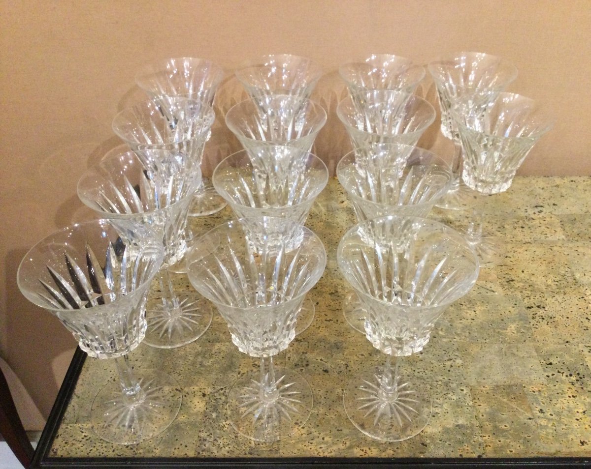 Service de verres  en CRISTAL TAILLÉ Villeroy Et Boch SIGNÉ-photo-3