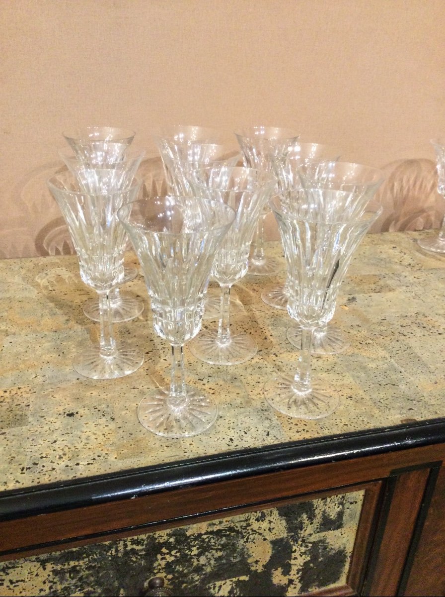 Service de verres  en CRISTAL TAILLÉ Villeroy Et Boch SIGNÉ-photo-3