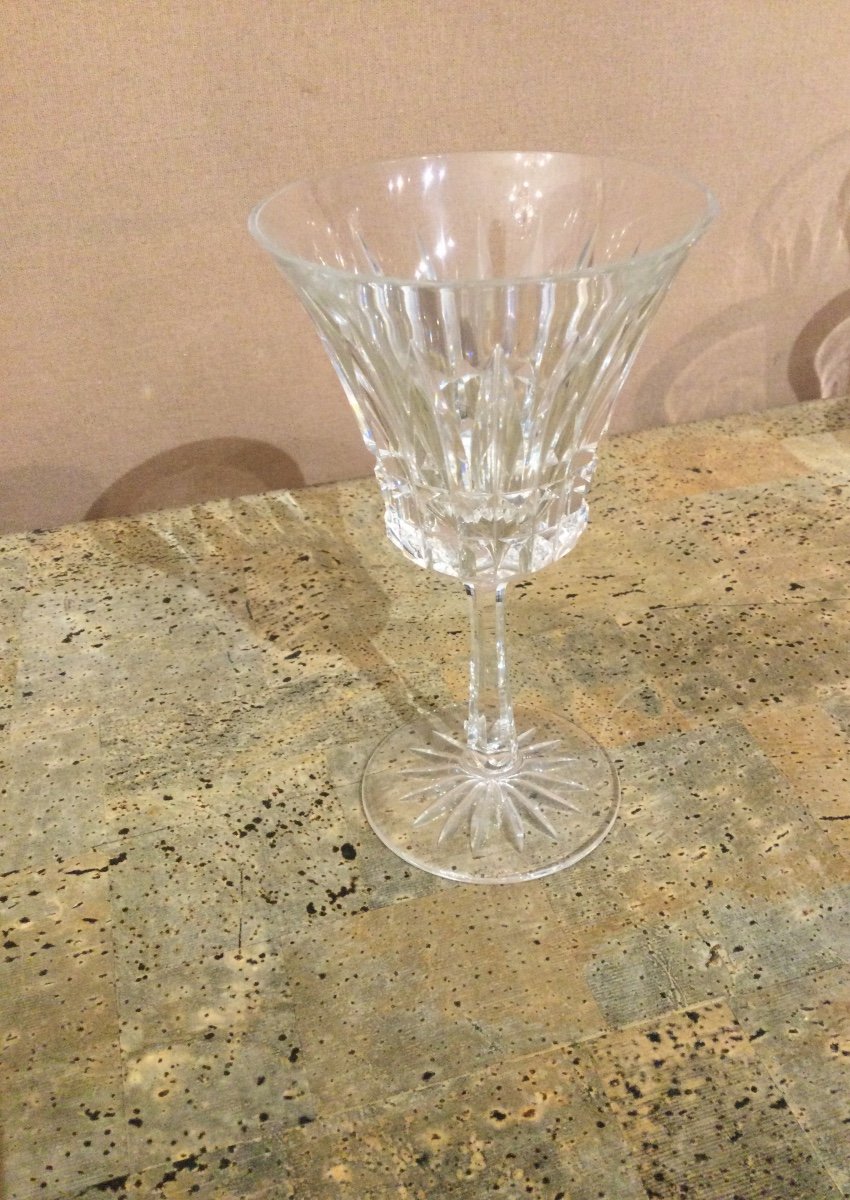 Service de verres  en CRISTAL TAILLÉ Villeroy Et Boch SIGNÉ-photo-4