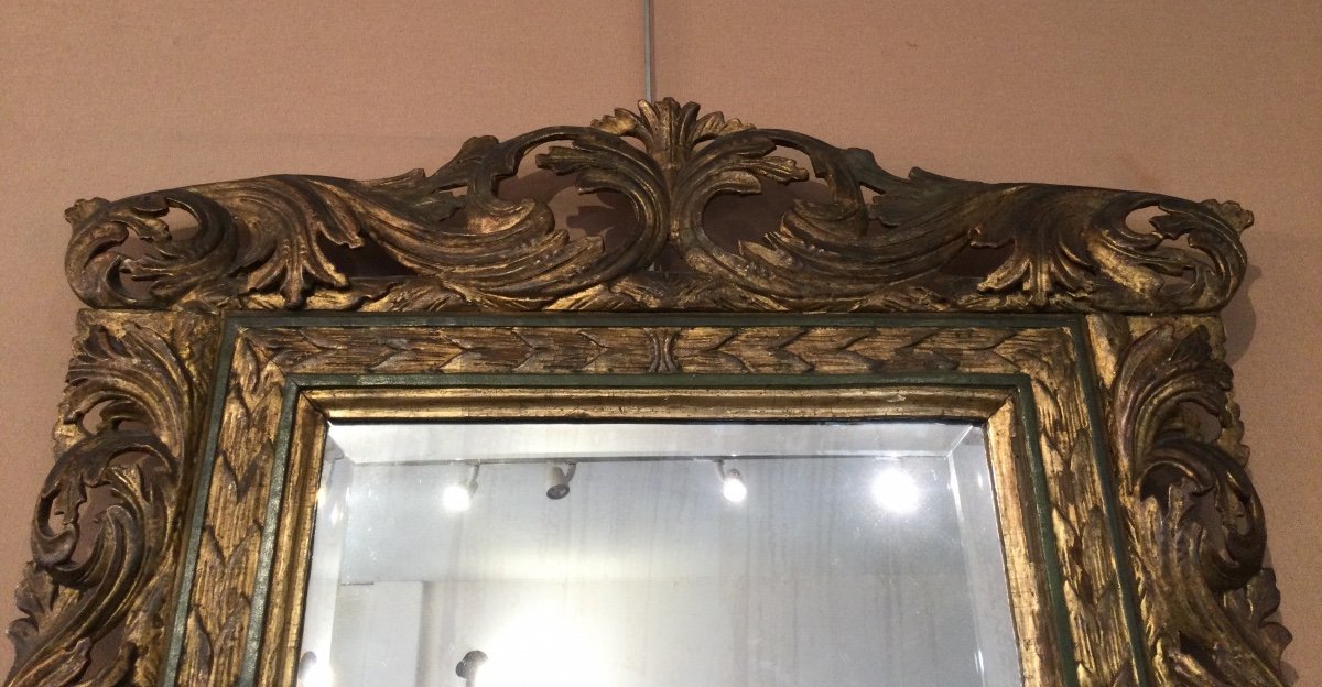 An Italian Mirror From The Very Early 18th Century-photo-2