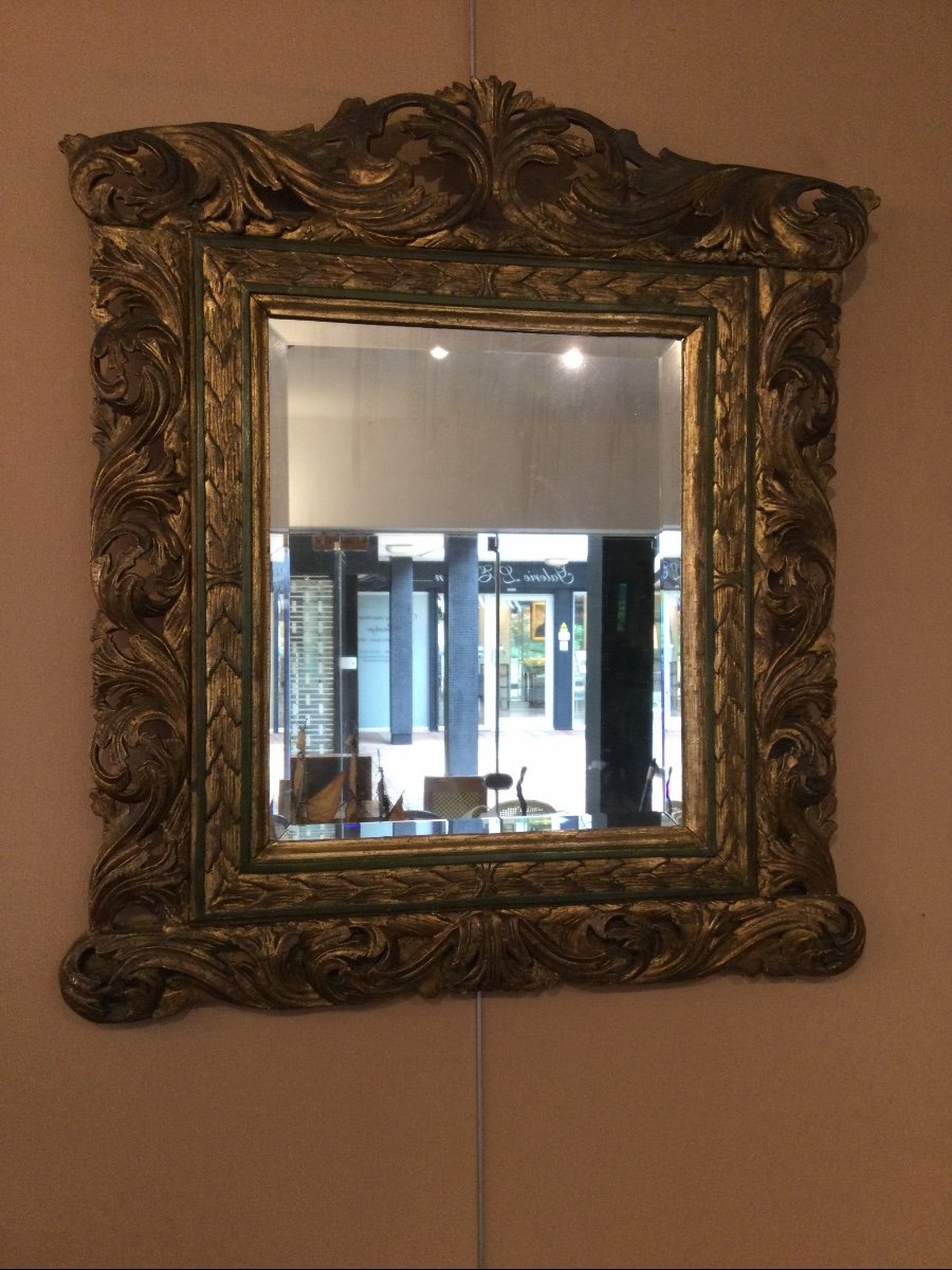 An Italian Mirror From The Very Early 18th Century-photo-1