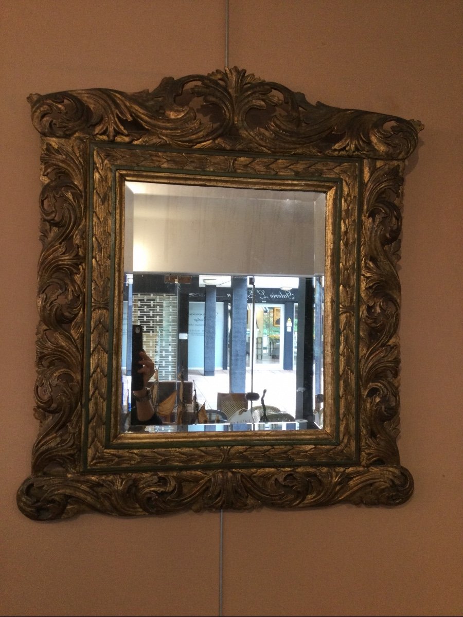 An Italian Mirror From The Very Early 18th Century