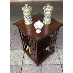 A Mahogany Revolving Bookcase.