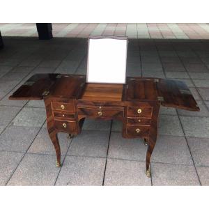 An 18th Century Louis XV Dressing Table In Marquetry