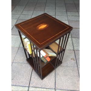 A Two-tier Mahogany Revolving Bookcase