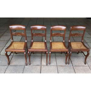 Quatre Chaises De Style Restauration