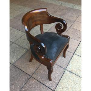 A 19th Century Mahogany Desk Chair