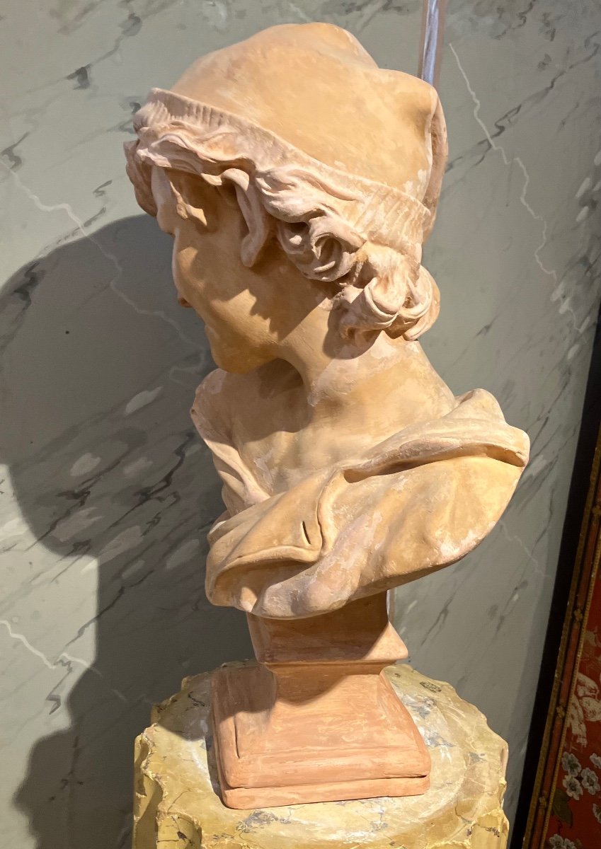 Buste Du Rieur Napolitain Par Jb Carpeaux Circa XIX ème -photo-2