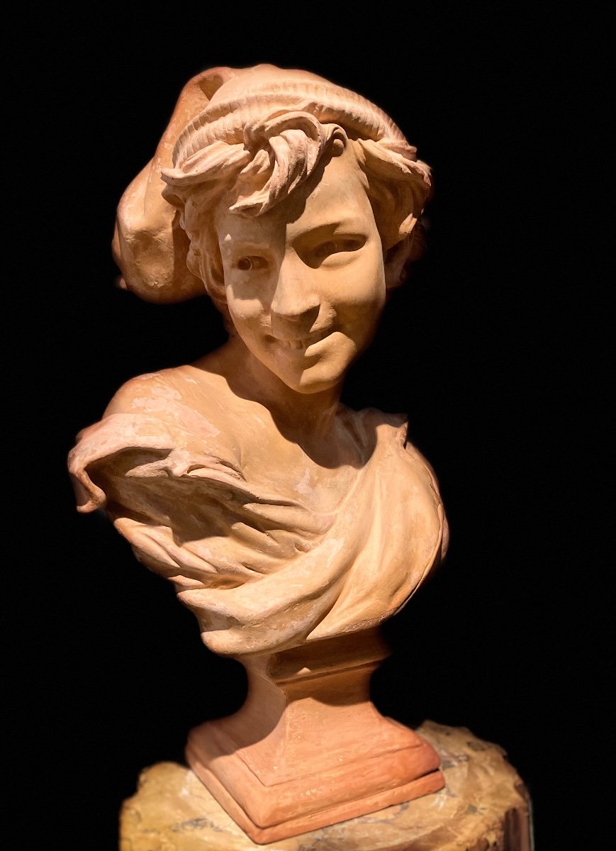 Buste Du Rieur Napolitain Par Jb Carpeaux Circa XIX ème 