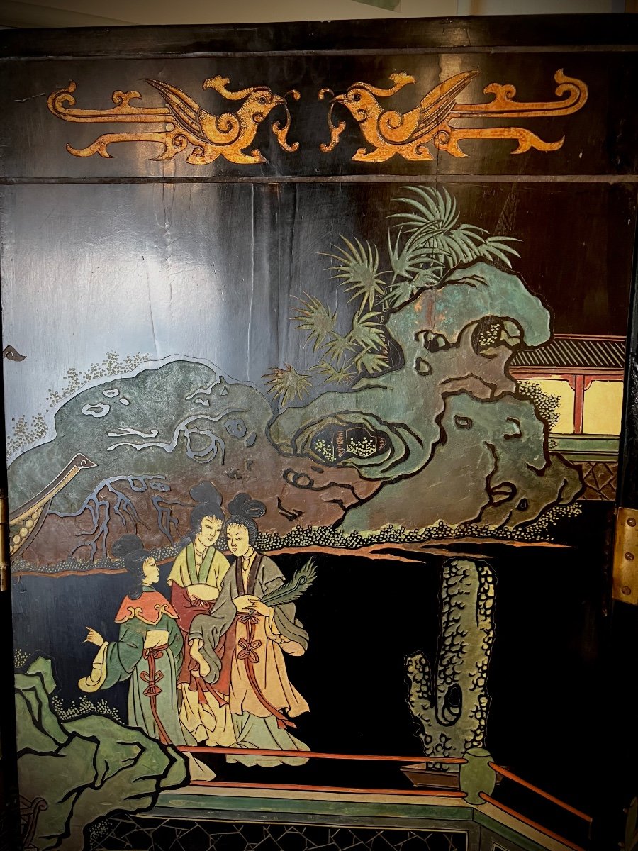 1930s Chinese Double Sided Screen-photo-4