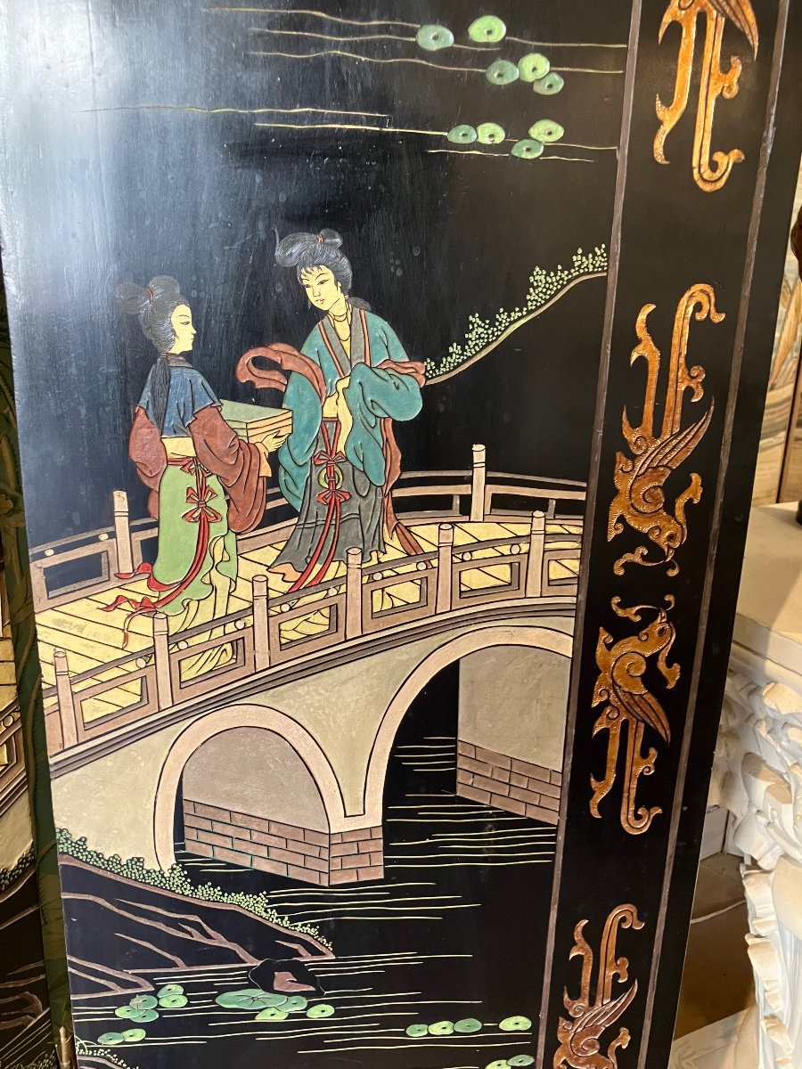 1930s Chinese Double Sided Screen-photo-5