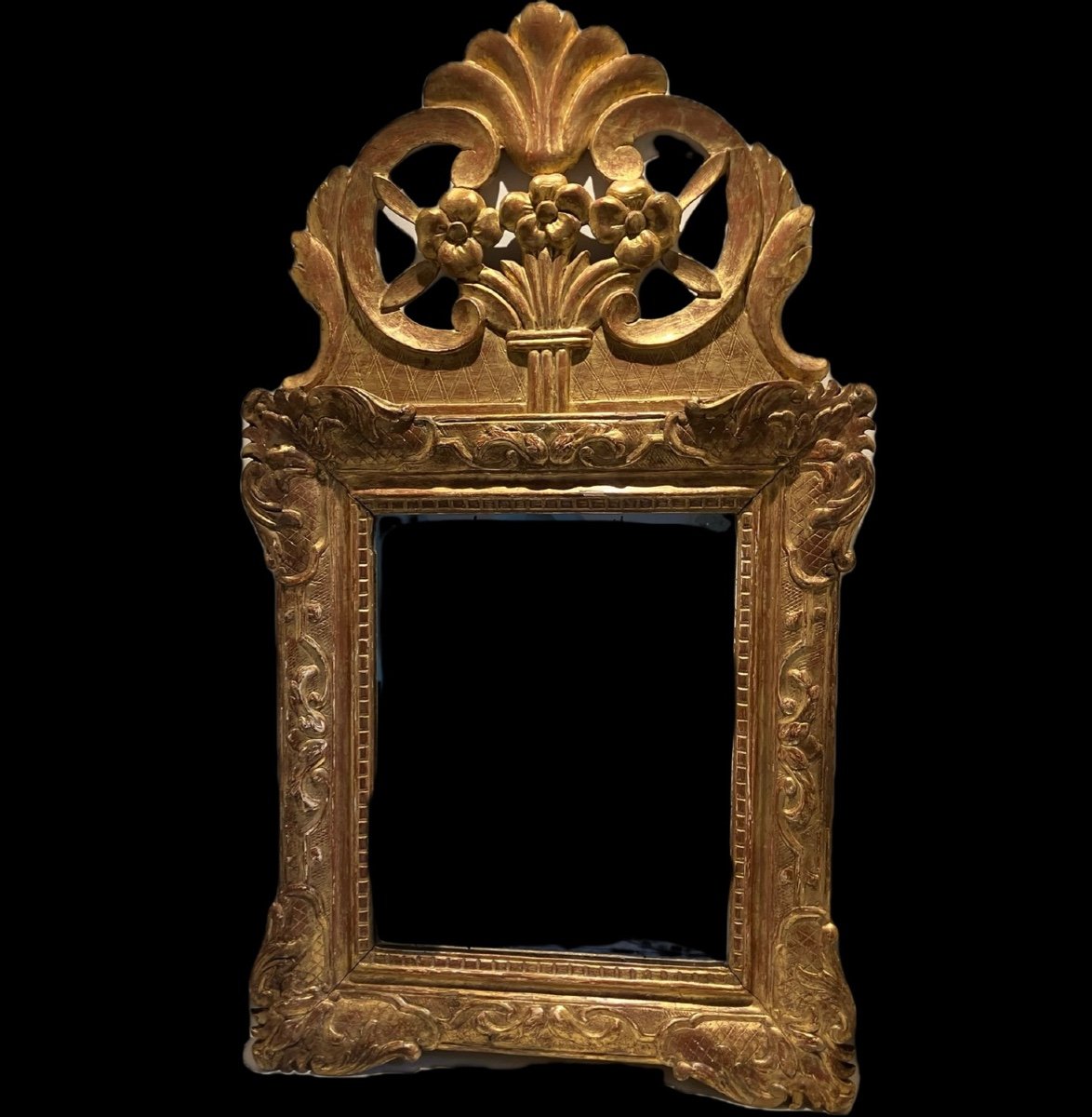 Regency Pediment Mirror Circa 19th Century 