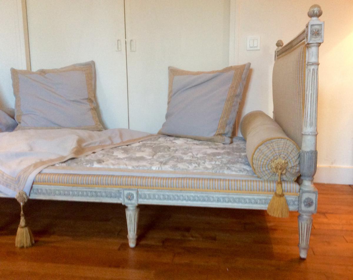 Style Rest Louis XVI Bed Late Nineteenth-photo-4