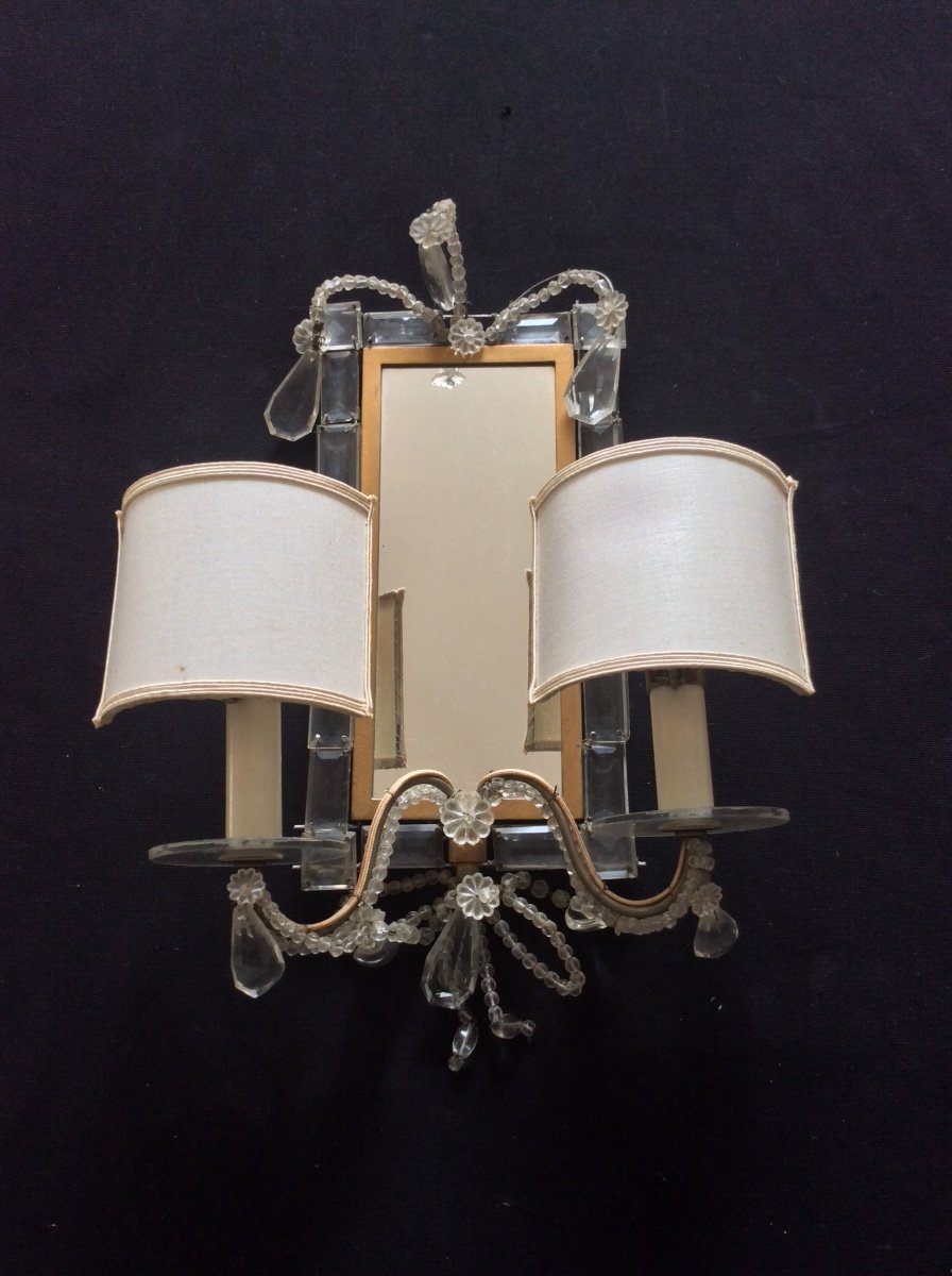 Two Lights Mirror Wall Lamp From The 50s / 60s