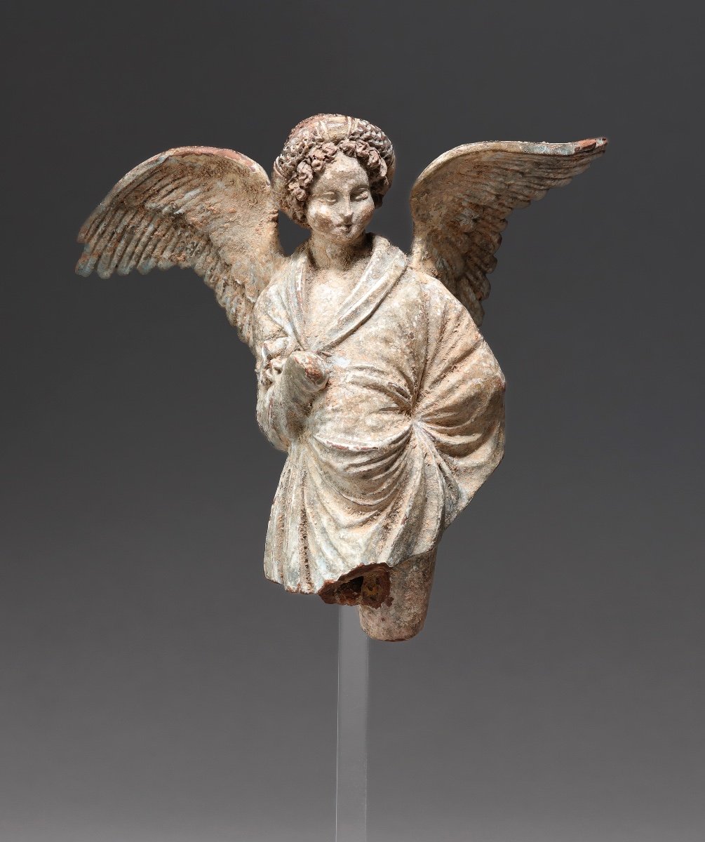 Grèce Antique, Eros En Terre Cuite 